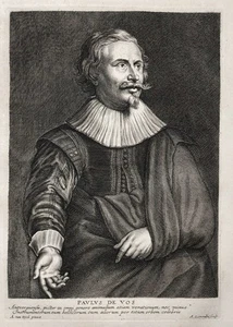 Paul de Vos Flemish Painter Portrait Engraving Van Dyck 1655 - Picture 1 of 1