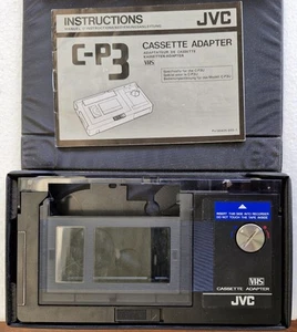 WORKING JVC C-P3 Powered / Motorised VHS-C To VHS Cassette Tape Adapter in case - Picture 1 of 4
