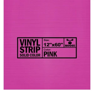 Parche de reparación de vinilo para casa de rebote inflable 12x60 pulgadas vinilo rosa sin pegamento - Imagen 1 de 3