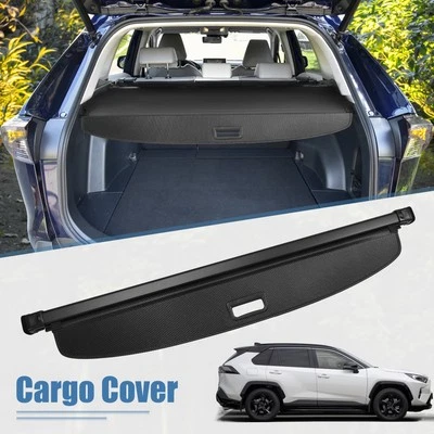 Retractable Cargo Cover for Toyota RAV4 SUV Rear Trunk Shielding Shade Black - Image 1 of 4