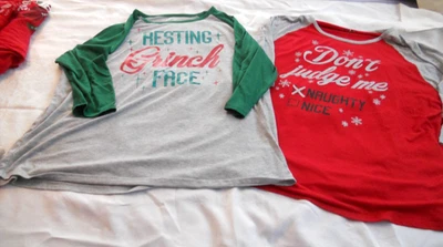 CAMISA GRÁFICA JOE BOXER MUJER PLUS NAVIDAD~LOTE DE 2 piezas~~talla 3X Foto 1 de 4