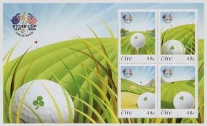 Foglio ricordo Irlanda 2006 Golf Ryder Cup Scott #1677b MNH Eire - Foto 1 di 2