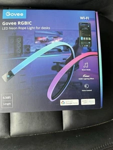 Govee RGBIC Gaming Lights, 6.5ft Neon Rope Lights Soft Lighting for Gaming Desks - Picture 1 of 2