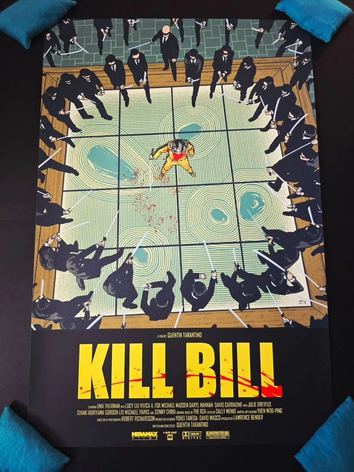 Kill Bill alternatives Filmplakat Kunst von Andrew Kwan limitierte Ausgabe/45 Brandneu in OVP Mondo - Bild 1 von 4