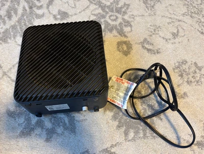 Space Heater Electric 3-Speed Fan-Forced  120v Thermostat Indoor Use Black - Image 1 of 4