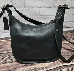 Bolso Coach Janice Legacy de Colección Negro Níquel Herrajes Cuero Suave Clásico Boho - Imagen 1 de 22