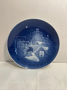 1976 Royal Copenhagen Denmark Christmas Plate Christmas Welcome 2140 - Picture 1 of 7