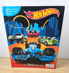Mattel Hot Wheels My Busy Book 8 Figurines & Playmat Phidal Publishing - Picture 1 of 6
