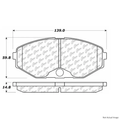 Pastilla de freno de disco delantera Centric para Infiniti Q45 1990-1995 (103.04860) Foto 1 de 4