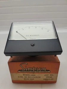 Vintage Simpson 1329 50-0-50 Microamps Meter N.O.S. - Picture 1 of 7