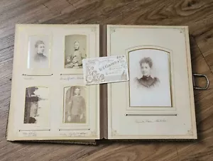 Antique Photo Album 1880s Aristocracy Liverpool UK Black Hole of Calcutta - Picture 1 of 24