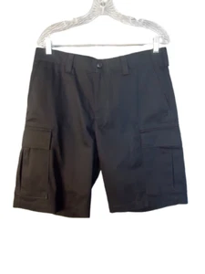 Pantalones Cortos Carga Lands' End Ajuste Tradicional Para Hombre Talla 34x10 Negros Nuevos Con Etiqueta - Imagen 1 de 8