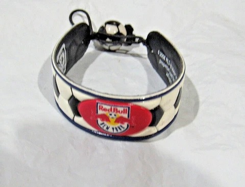 MLS New York Red Bulls Black and White Soccer Ball Bracelet by GameWear Cover
