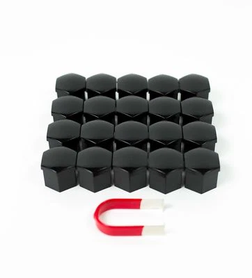Porsche 718, 911, Cayman, Boxster, Spyder Wheel / Lug Nut Covers - Glossy Black - Image 1 of 2