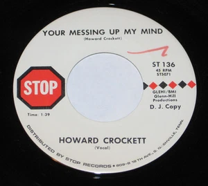 Howard Crockett 7" 45 DJ PROMO HEAR ROCKABILLY Your Messing Up My Mind STOP 136 - Picture 1 of 2