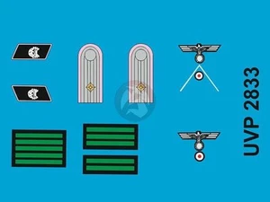 Peddinghaus 1/16 tripulación de tanque alemana Segunda Guerra Mundial insignia (para Verlinden 2833) UVP2833 - Imagen 1 de 1