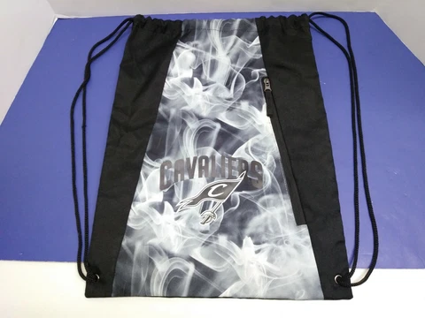 Cleveland Cavs Cavaliers Zippered NBA Drawstring Backpack School Gym Bag Cover