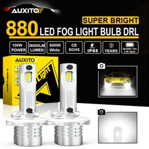2PC 880 LED Fog Light Bulb DRL 6000K 100W White Xenon High Power 890 892 893 899 - Picture 1 of 13