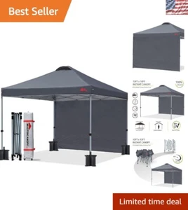 Durable 10'x10' Canopy Tent with Sidewall - Ultimate Beach & Event Shelter - Picture 1 of 8