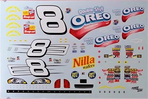 NASCAR DECAL # 8 OREO DOUBLE STUF 2006 BGN MONTE CARLO MARTIN TRUEX JR 1/24 - Picture 1 of 2