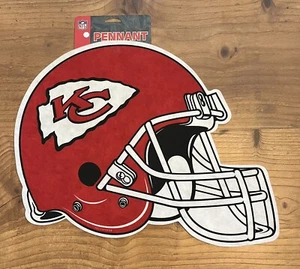 Rico Industries Kansas City Chiefs Helmet Shaped NFL Pennant NEW Man Cave Decor - Picture 1 of 6