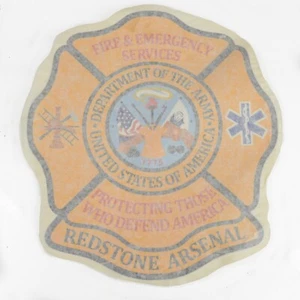 Abteilung der Armee Redstone Arsenal Feuerwehr. Notfall großes Aufkleber - Bild 1 von 7