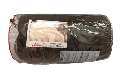 Manta eléctrica térmica Sunbeam polar 50x60 marrón nueva abierta Foto 1 de 2