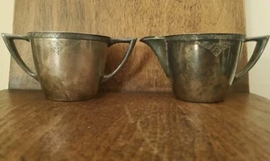 1930’s Skyline Tudor Plate by Oneida Creamer, Open Sugar,  - Picture 1 of 12