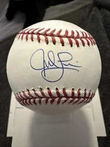 JED LOWRIE OFFICIAL AUTO AUTOGRAPHED SIGNED BASEBALL MLB STEINER MLB COA DUAL - Picture 1 of 3