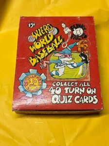 Vintage 1976 Funky Facts WIERD World of BASEBALL 1st Edition Box 36 Packs POSTER - Picture 1 of 3
