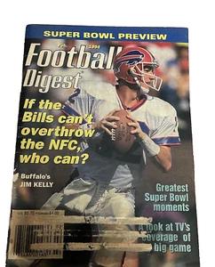 Football Digest February 1994, Jim Kelly Buffalo Bills Cover, Super Bowl Preview - Picture 1 of 10