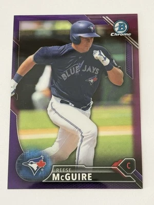 2016 Bowman Draft Chrome Reese McGuire RC /250 Purple Refractor BDC-178 - Image 1 of 3