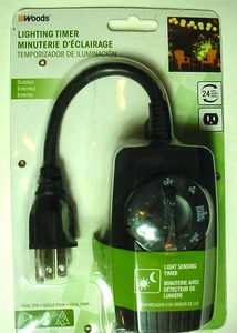 New Woods 24-Hour Outdoor Lighting Timer-On Unopened Original Card - Picture 1 of 1