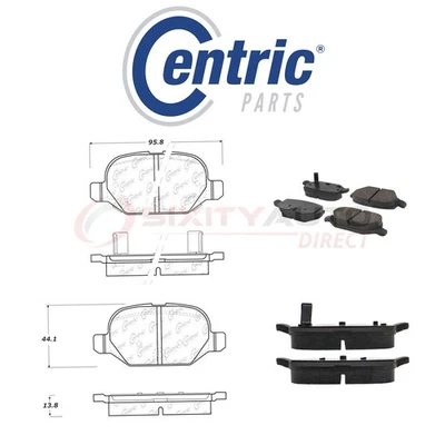 Centric C-TEK Ceramic Disc Brake Pads for 2009-2017 Fiat 500 1.4L L4 - Kit dp Foto 1 de 4