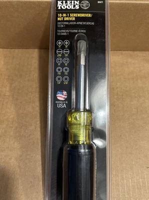 全新 Klein 工具 多位螺丝刀螺母起子 10 合 1 飞利浦开槽 32477 — 第 1/4 张图片