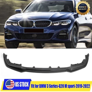 For BMW 3 Series G20 G28 M Sport 2019-2021 Front Bumper Lip Spoiler Carbon Fiber - Picture 1 of 12