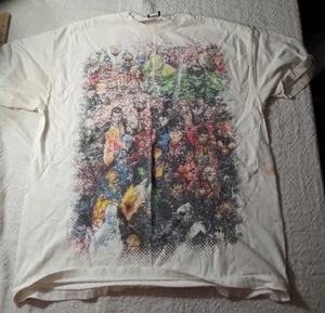 Maglietta MAD ENGINE Marvel Comics Avengers Heroes grafica allover bianca XL *macchie - Foto 1 di 12