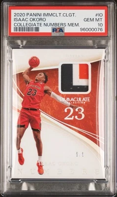 2020-21 Immaculate Collegiate ISAAC OKORO Rookie Patch 5/5 - Image 1 of 2