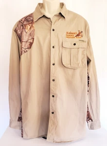 Wrangler Pro Gear Camo Khaki Hunting Shirt Men's Size 2XL Tall Kohnen's Dakota - Picture 1 of 11