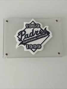 San Diego Padres NATIONAL LEAGUE 1969-1999 Patch NOT STORE BOUGHT In Lucite - Picture 1 of 2