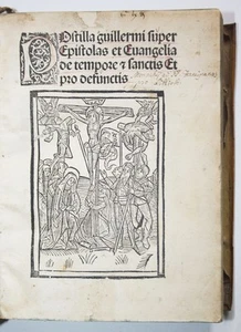 Incunable Inkunabel Guillelmus Parisiensis Augsburg 1494 Holzschnitte woodcuts - Imagen 1 de 9