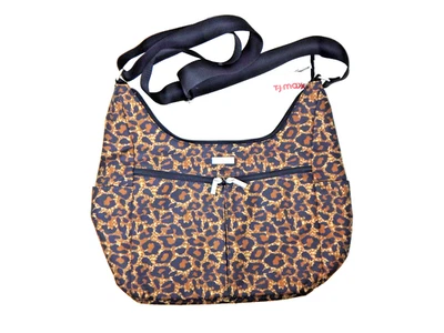 Bolso Bandolera Baggallini Leopardo Nylon Mediano Cartera Top Cremallera Nuevo Foto 1 de 4