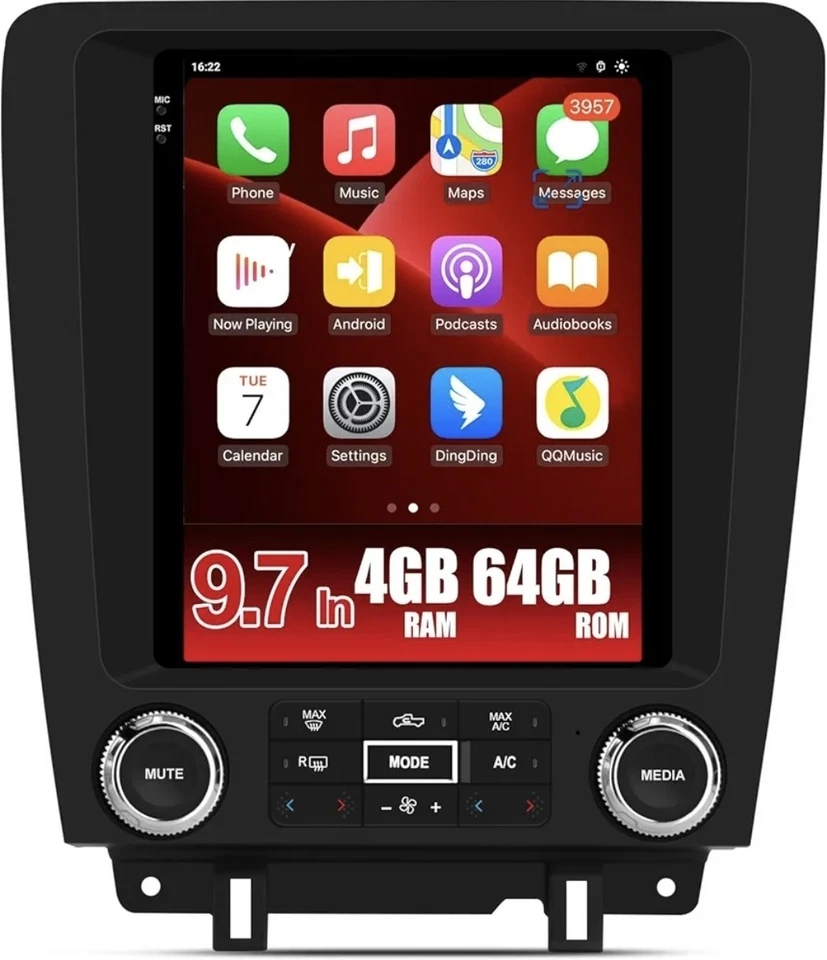 PREMIUM QLED Stereo 10.4 HD Touch Screen Android for Ford Mustang 2010-2014 - Image 1 of 4