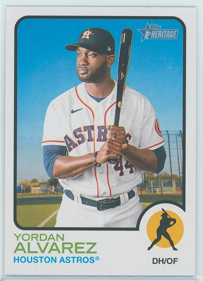2022 Topps Heritage Oversized Box Topper- #OB-YA Yordan Alvarez Astros - Image 1 of 2