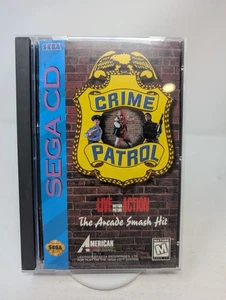 Crime Patrol (Sega CD, 1994) komplett CIB mit Registrierungskarte, Schaumstoff - Bild 1 von 10