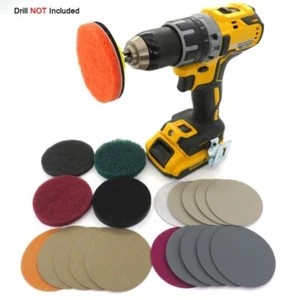 21 Pcs Car Headlight Polishing Pad Auto Lamp Restoration Kit For Electric Drill - Picture 1 of 12