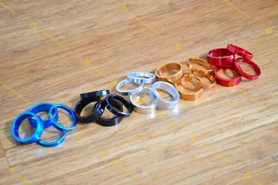 Juego de 4 espaciadores de vástago de auriculares sin rosca Mod CNC 1 1/8 5 mm 10 mm Foto 1 de 2