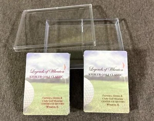 New Set Wheaton IL Playing Cards 2-Pack Kiebler Golf Classic History Museum NOS - Picture 1 of 6
