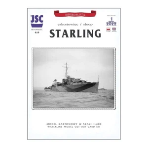 STARLING sloop - JSC 419 - 1/400 paper model - Bild 1 von 2
