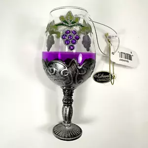Katherine's Collection Halloween Ornament Mini Gothic Wine Glass Purple 4.75in H - Picture 1 of 18